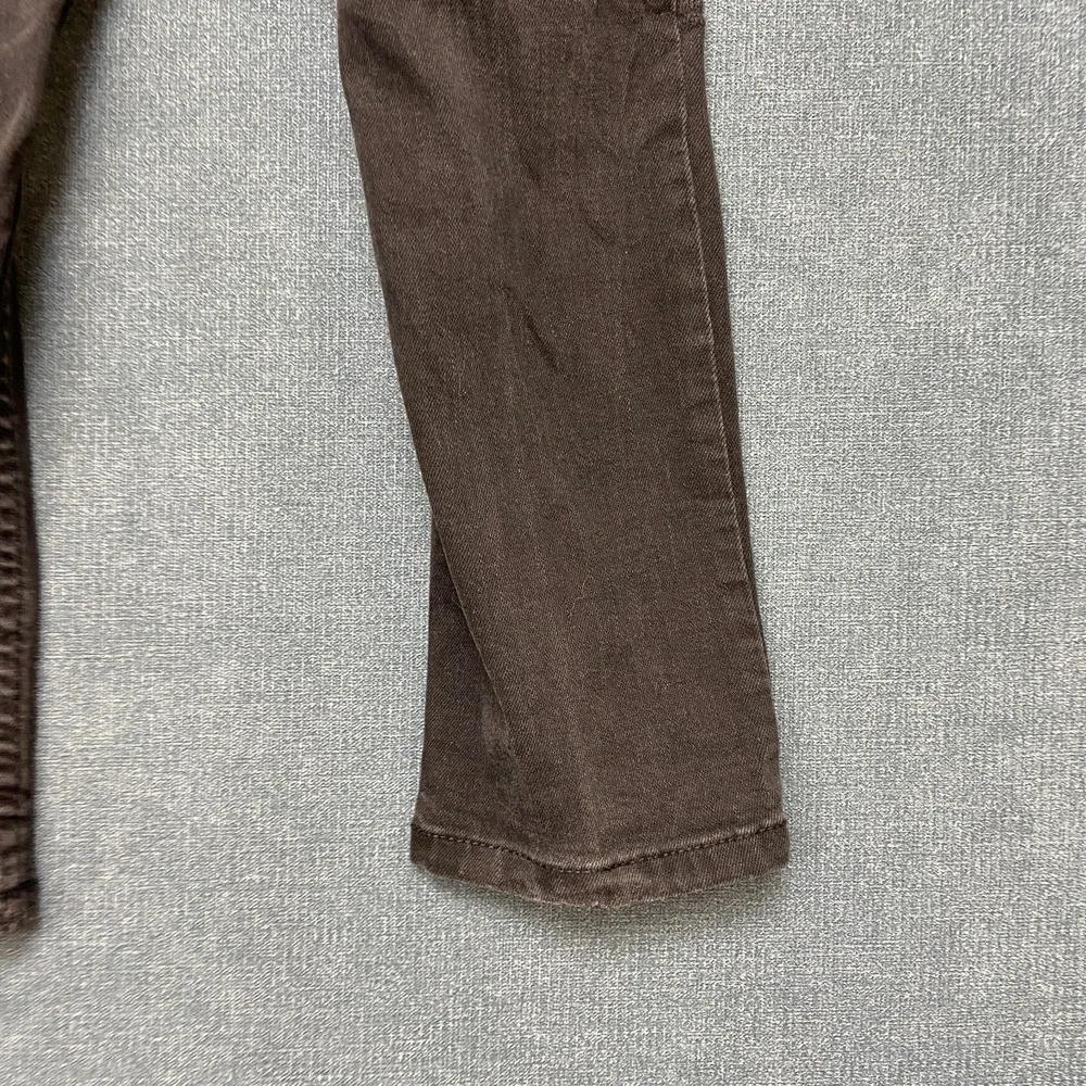 Levi's 511 Slim Fit Jeans Boys 7 Black Dark Wash Adjustable Waist Distressed.